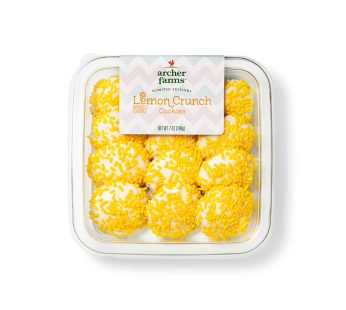 Biscoitos crocantes de creme de limão