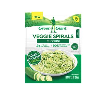Espirais de vegetais gigantes verdes