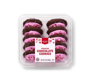 Biscoitos de chocolate com cobertura