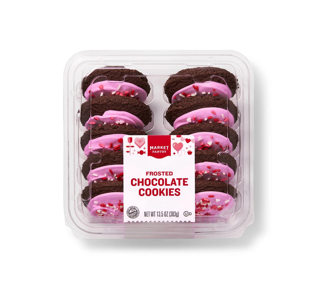 Biscoitos de chocolate com cobertura