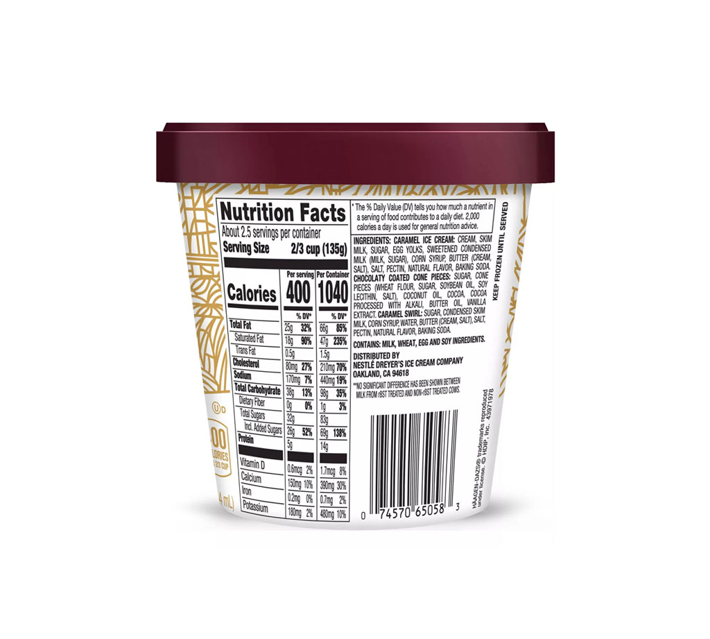 Sorvete de casquinha de caramelo Haagen-Dazs - Imagem 3