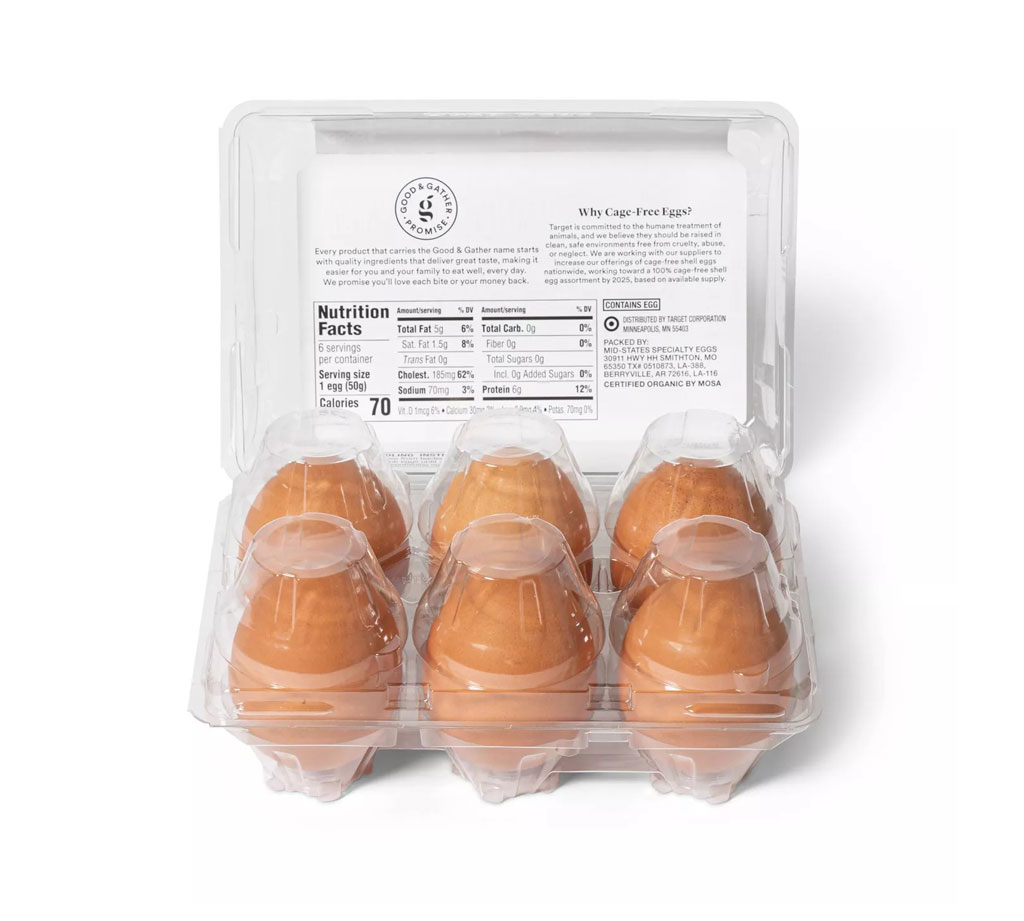 Ovos grandes marrons orgânicos sem gaiola, grau A - Imagem 3